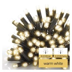   Profi LED sorolható füzér, villogó – jégcsapok, 3 m, kültéri, meleg fehér D2CW03