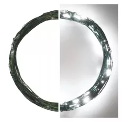   LED karácsonyi nano fényfüzér,zöld,7,5m,kültéri és beltéri,hideg fehér ZY1913T