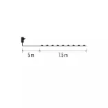 LED karácsonyi nano fényfüzér,zöld,7,5m,kültéri és beltéri,hideg fehér ZY1913T