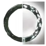 LED nano fényfüzér, zöld, 15m,kültéri és beltéri, hideg fehér ZY1914T / D3AC05