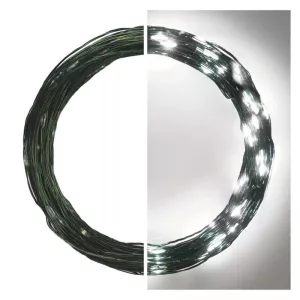 LED nano fényfüzér, zöld, 15m,kültéri és beltéri, hideg fehér ZY1914T / D3AC05