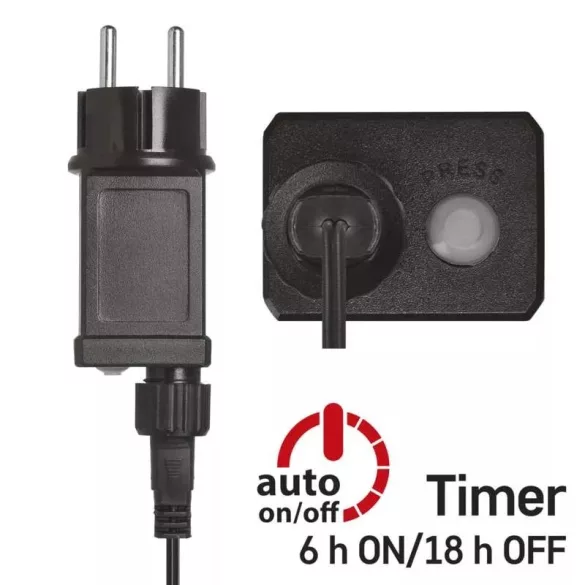 LED nano fényfüzér, zöld, 15m,kültéri és beltéri, hideg fehér ZY1914T / D3AC05