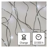 LED nano fényfüzér, zöld, 15m,kültéri és beltéri, hideg fehér ZY1914T / D3AC05