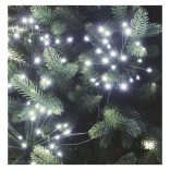 LED fényfüzér – fürtök, nano, 5,2 m, beltérre, hideg fehér, időzítő D3AC09