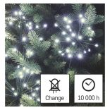LED fényfüzér – fürtök, nano, 5,2 m, beltérre, hideg fehér, időzítő D3AC09