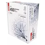 LED fényfüzér – fürtök, nano, 8 m, beltéri, hideg fehér, időzítő D3AC10