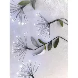 LED fényfüzér – fürtök, nano, 8 m, beltéri, hideg fehér, időzítő D3AC10