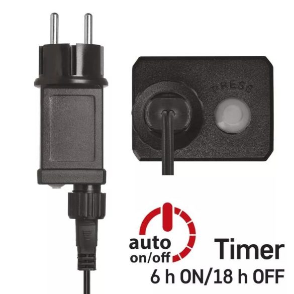 LED nano fényfüzér, zöld, 4 m, kültéri és beltéri, többszínű, ZY1918T / D3AM01