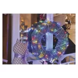 LED karácsonyi nano fényfüzér, zöld, 15 m, kültéri és beltéri,többszínű ZY1920T