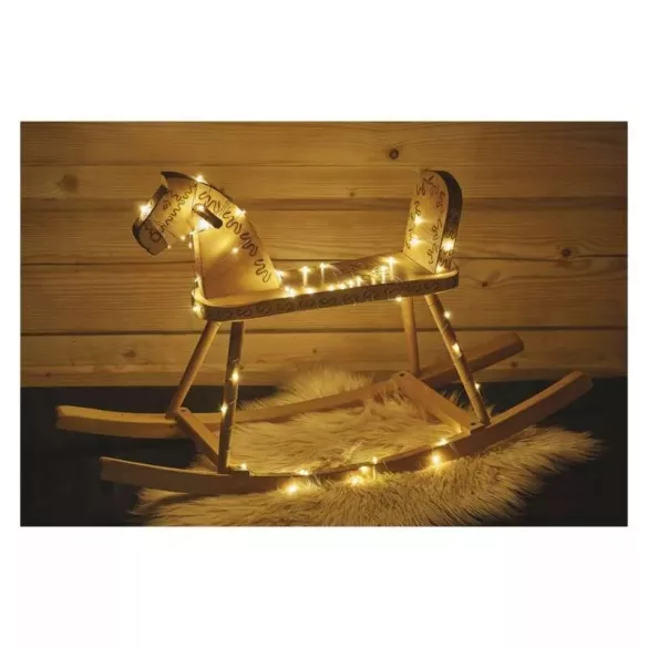 LED karácsonyi nano fényfüzér, réz, 4 m, kültéri és beltéri, meleg fehér ZY1910T