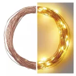 EMOS LED kar.nano fényfüzér,réz,10 m,kültéri-beltéri,meleg fehér, időzítő D3AW02