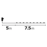 LED nano fényfüzér,zöld,7,5m,kültéri és beltéri,meleg fehér  ZY1916T / D3AW04