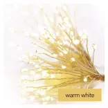 LED fényfüzér – fürtök, nano, 2,35 m, beltéri, meleg fehér, időzítő D3AW08