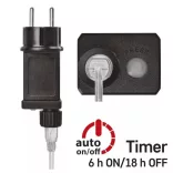 LED fényfüzér – fürtök, nano, 2,35 m, beltéri, meleg fehér, időzítő D3AW08