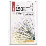 LED fényfüzér – fürtök, nano, 2,35 m, beltéri, meleg fehér, időzítő D3AW09