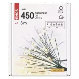 LED fényfüzér – fürtök, nano, 8 m, beltéri, meleg fehér, időzítő D3AW11