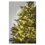 LED fényfüzér – fürtök, nano, 8 m, beltéri, meleg fehér, időzítő D3AW11