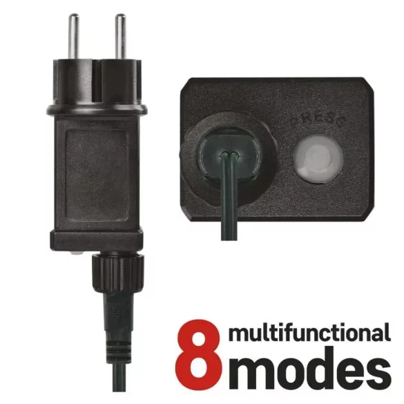 LED karácsonyi drop fényfüggöny, 1,7 x 1,5 m,kül- és beltéri,meleg fehér,D3CW02