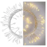 LED karácsonyi nano fényfüzér – süni, 2,4 m, 3x AA, beltéri, meleg fehér, ZY2044