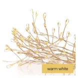 LED karácsonyi nano fényfüzér – süni, 2,4 m, 3x AA, beltéri, meleg fehér, ZY2044