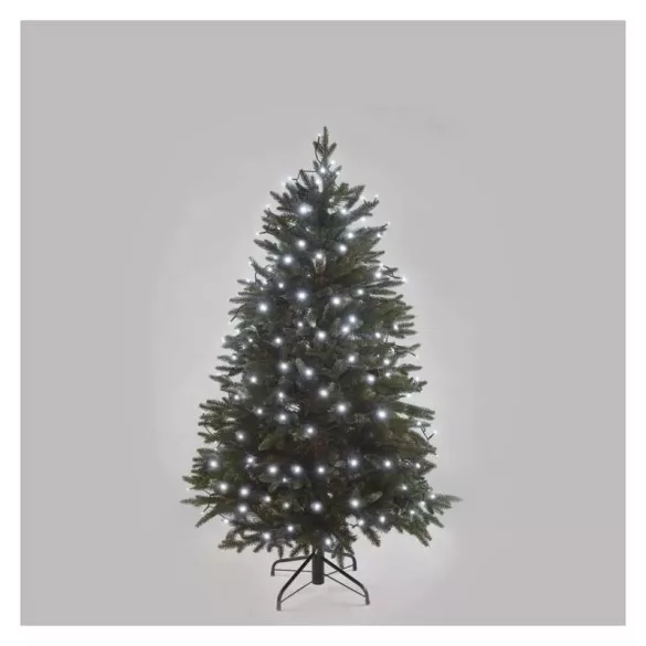 LED fényfüzér, 18 m, kültéri és beltéri, hideg fehér, időzítő ZY0804T / D4AC04