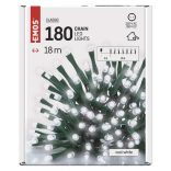 LED fényfüzér, 18 m, kültéri és beltéri, hideg fehér, időzítő ZY0804T / D4AC04