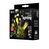 LED karácsonyi fényfüzér, 24 m, kültéri és beltéri, hideg fehér, időzítő ZY0805T