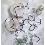 LED karácsonyi fényfüzér,24m,kültéri és beltéri,hideg fehér,programokkal ZY2160