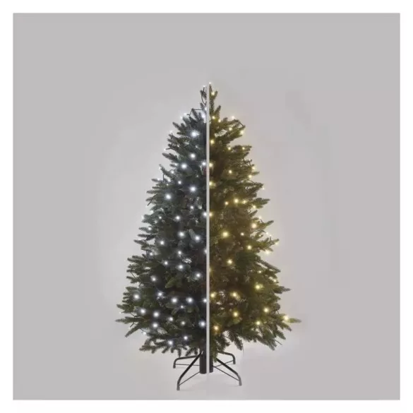 LED karácsonyi fényfüzér 2az1-ben,10m,kültéri és beltéri,meleg/hideg fehérD4AL05