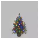 LED karácsonyi fényfüzér, 8 m, kültéri és beltéri, többszínű, időzítő ZY0812T