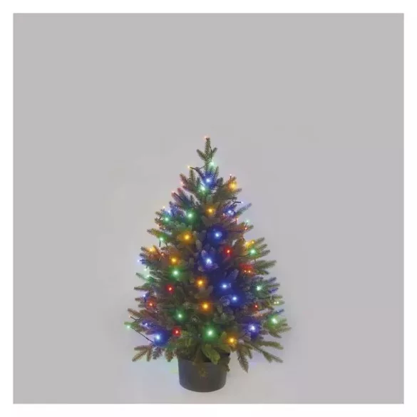 LED karácsonyi fényfüzér, 8 m, kültéri és beltéri, többszínű, időzítő ZY0812T