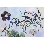 LED karácsonyi fényfüzér, 24 m, kültéri és beltéri, többszínű, időzítő  ZY0815T