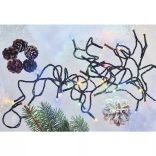 LED karácsonyi fényfüzér, 50 m, kültéri és beltéri, többszínű, időzítő ZY0816T