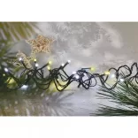 LED karácsonyi fényfüzér,villogó,18m,kültéri és beltéri,meleg/hideg fehér D4AN03