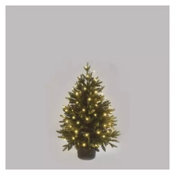 LED karácsonyi fényfüzér, 4 m, kültéri és beltéri, meleg fehér, időzítő ZY1701T