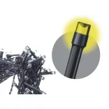 LED karácsonyi fényfüzér, 5+8m, kül és beltéri, meleg fehér, időzítő ZY1702T
