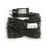 LED karácsonyi fényfüzér, 24 m, kültéri és beltéri, meleg fehér, időzítő ZY1705T