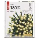 LED karácsonyi fényfüzér, 24 m, kültéri és beltéri, meleg fehér, időzítő ZY1705T