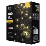 LED karácsonyi fényfüzér,18m,kültéri és beltéri,meleg fehér,programokkal ZY2161