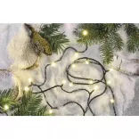 LED karácsonyi fényfüzér, zöld, 12 m, kültéri és beltéri, meleg fehér D4AW09