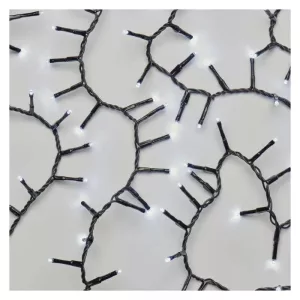 LED karácsonyi fényfüzér-süni,12m,kültéri és beltéri,hideg fehér, időzítőZY2183T