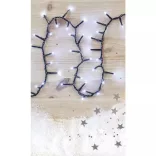 LED karácsonyi fényfüzér-süni,12m,kültéri és beltéri,hideg fehér, időzítőZY2183T