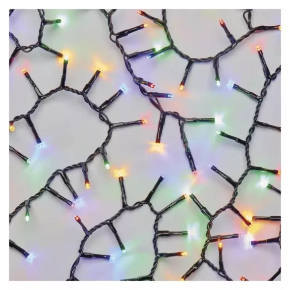 LED karácsonyi fényfüzér-süni,12m,kültéri és beltéri,többszínű,időzítő ZY2187T