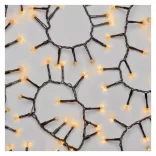 LED karácsonyi fényfüzér – süni, 8m,kültéri és beltéri,vintage,időzítő ZY2037T