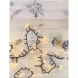 LED karácsonyi fényfüzér – süni, 8m,kültéri és beltéri,vintage,időzítő ZY2037T