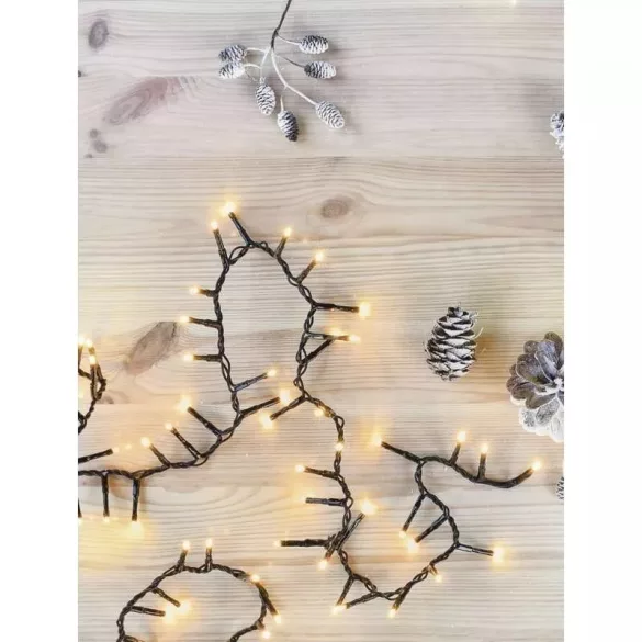 LED karácsonyi fényfüzér – süni, 8m,kültéri és beltéri,vintage,időzítő ZY2037T