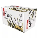 LED karácsonyi fényfüzér, 8,4 m, 3x AA, kültéri és beltéri, meleg fehér ZY2056