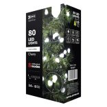 KARÁCSONYI FÉNYF CHERRY MULTIF 8M 80LED IP44 HIDEG FEHÉR ZY2027