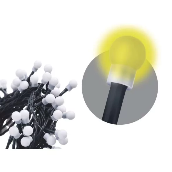 LED fényfüzér,cseresznye,8m,kültéri és beltéri,meleg fehér  ZY0902T / D5AW02