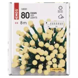 LED fényfüzér,cseresznye,8m,kültéri és beltéri,meleg fehér  ZY0902T / D5AW02
